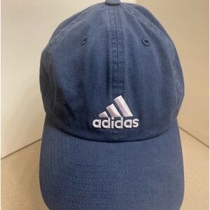 Adidas Hat Unisex Strap Back Blue Aeroready Cap Cotton Athletic Adjustable Gym